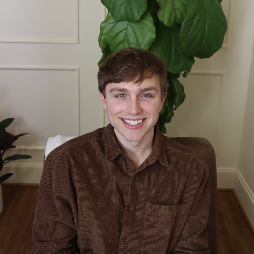 a man sitting in a chair